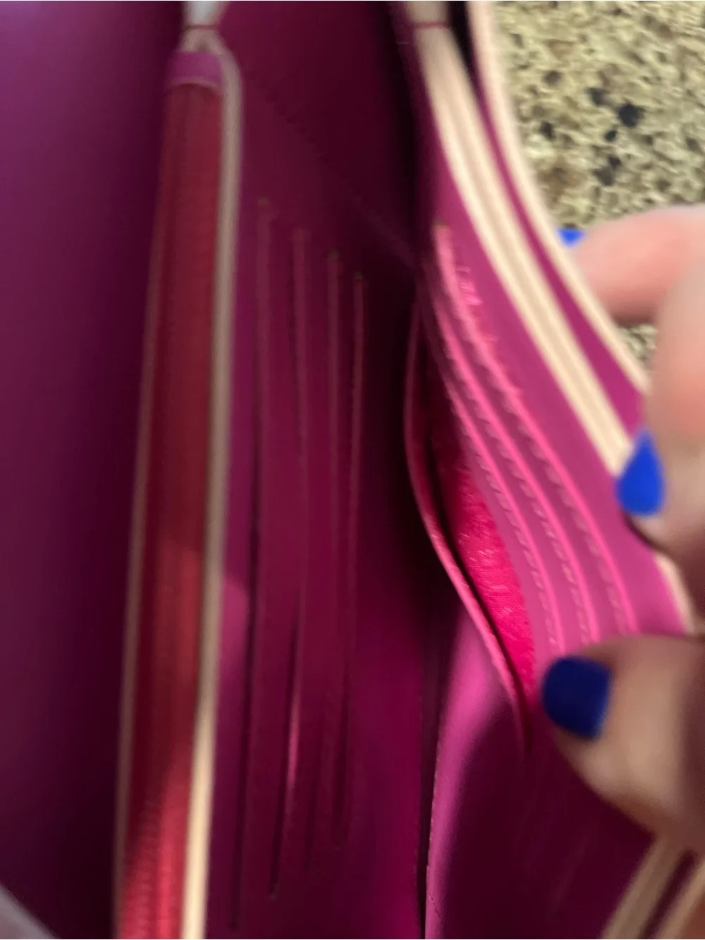 kate spade pale pink leather clutch with gold logo plaque